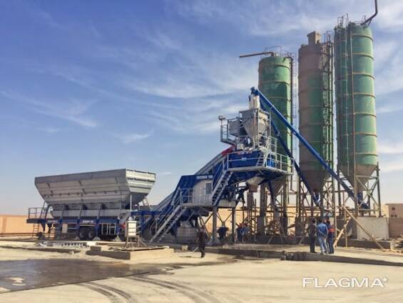 Б/У мобильный бетонный завод Nisbau 100 м3/ч (Германия) 2008