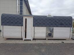 Баня Квадро-бочка BADEFASS 6.0 м. на 3 пом.