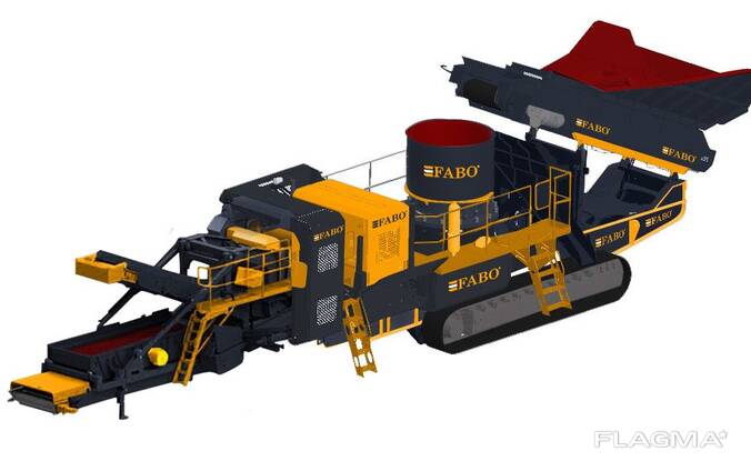 Ftc-200 конусная дробилка на гусеничном ходу