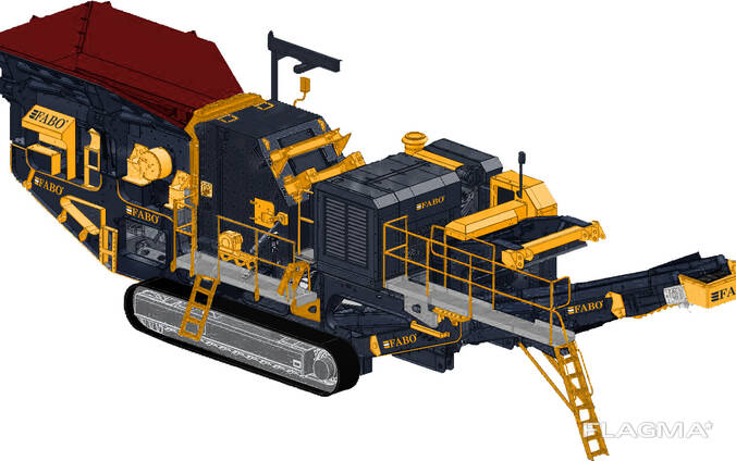 Fti-110 гусеничная роторная дробилка
