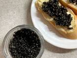 Икра Сибирского осетра, чёрная 220 лари - 100гр. - фото 1