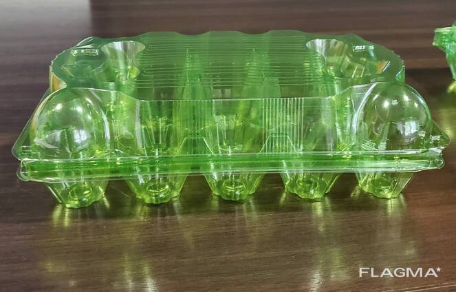 Лотки для куриных яиц 15 (зеленый PET)