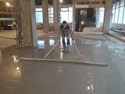 Механизированные работы по штукатурке и наливным полам