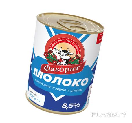 Молоко цельное сгущенное с сахаром "Фаворит" 8,5% жира
