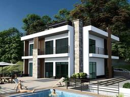 Продается участок в Хелвачаури с проектом загородного дома