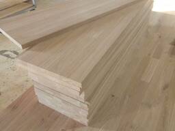 Щит клееный из массива дуба, столешницы, ступеньки, элементы мебели