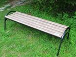 Скамейка «Эпик» пластиковая с металическим основанием - фото 1