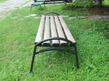 Скамейка «Эпик» пластиковая с металическим основанием - фото 2