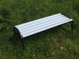 Скамейка «Эпик» пластиковая с металическим основанием - фото 3