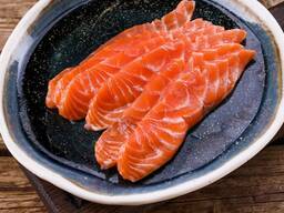 Слабосолёная семга, нарезка 200 гр