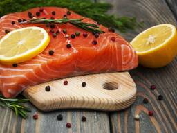 Слабосолёное филе Семги на шкурке (Норвегия)