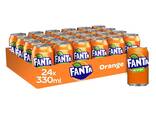Wholesale Fanta orange soft drink can 320ml x 24 - фото 1