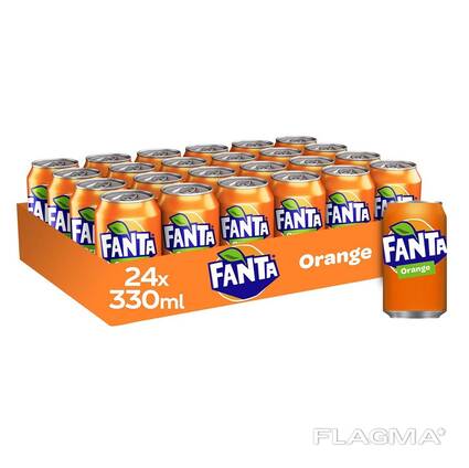 Wholesale Fanta orange soft drink can 320ml x 24
