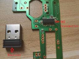Wireless mouse SMT transmitter and receiver