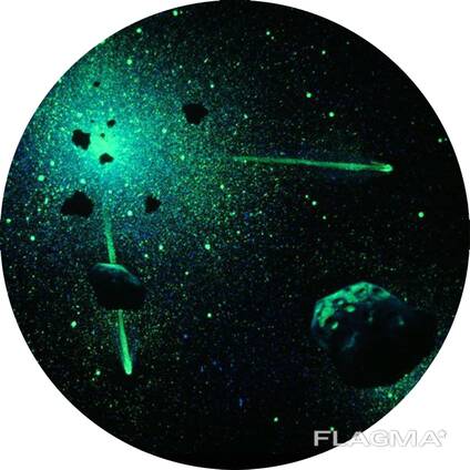 Звездное небо с помощью светящейся краски Acmelight